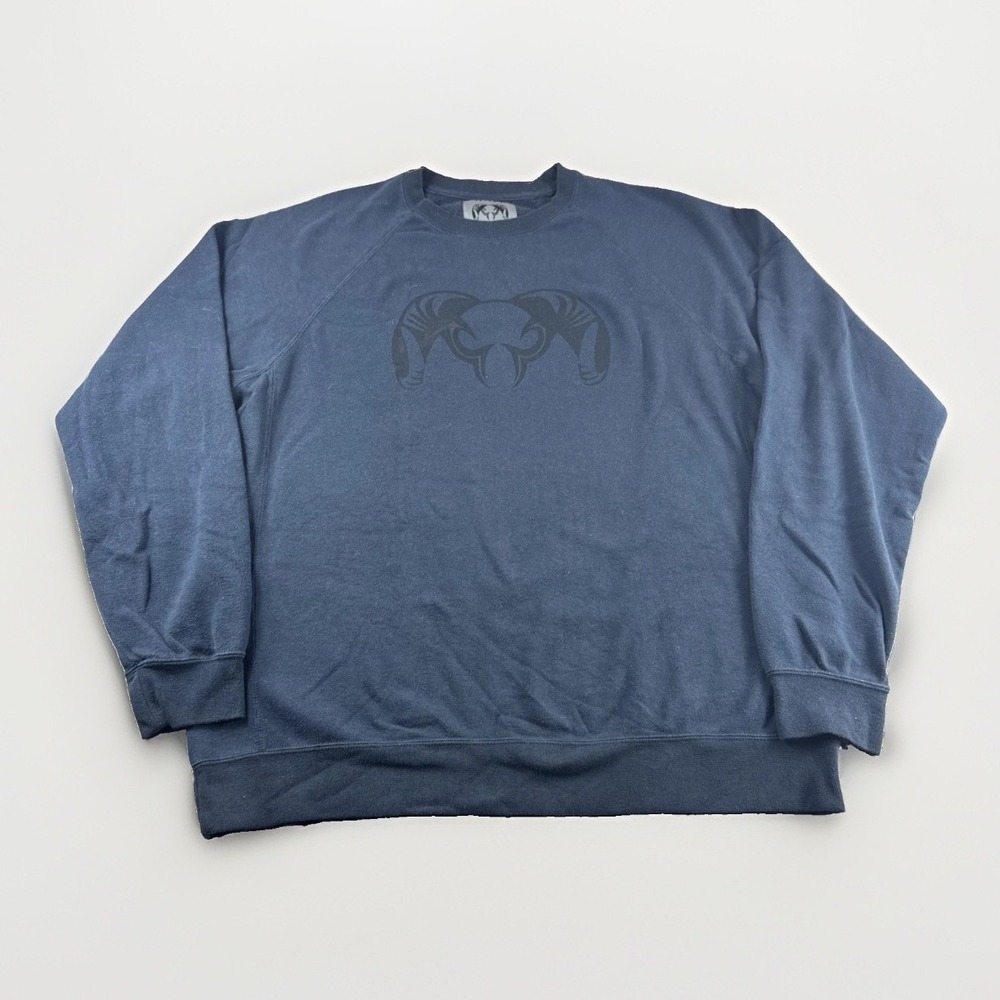 Kuiu Sweatshirt Mens XL Blue Hunting Outdoors Crewneck Long Sleeve Sweater Logo